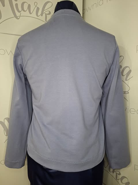 Bluza damska dresowa - BŁĘKITNY MARMUR