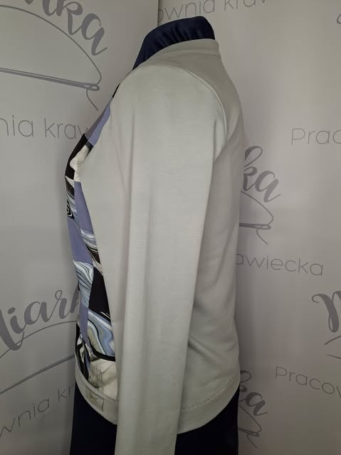 Bluza damska patchworkowa – MARMUROWA SZACHOWNICA