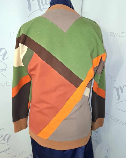 Bluza damska Patchwork –    TRAWY PAMPASOWE