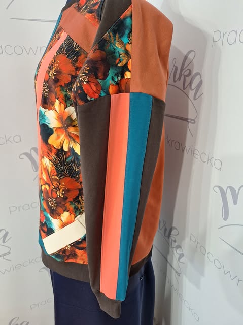 Bluza damska dresowa – BURSZTYNOWA MOZAIKA