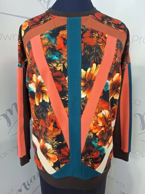 Bluza damska dresowa – BURSZTYNOWA MOZAIKA