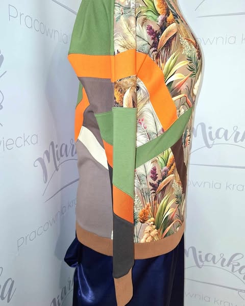 Bluza damska Patchwork –    TRAWY PAMPASOWE
