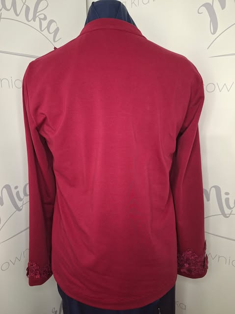 Bluza damska dresowa – ASYMETRYCZNA GIPIURA